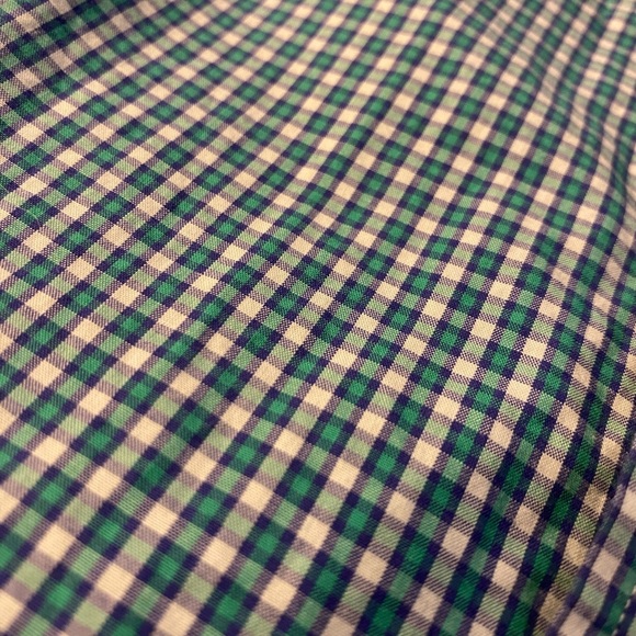 Vineyard Vines Boys Button down whale Dress Shirt nwot worn once green purple - Picture 4 of 9